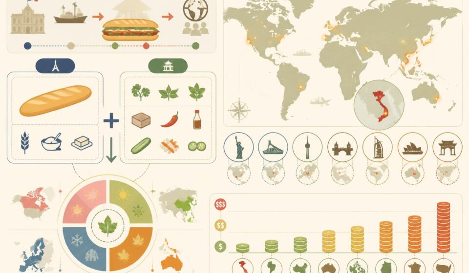 découvrez l'histoire et la saveur unique du bánh mì, ce sandwich franco-vietnamien devenu un incontournable culinaire apprécié dans le monde entier.