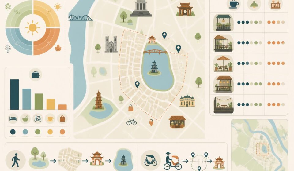 découvrez hanoi en 3 jours : explorez ses lacs paisibles, ses ruelles animées et ses cafés suspendus pour une immersion authentique au cœur de la capitale vietnamienne.