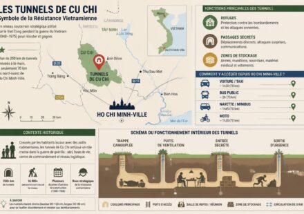 Les tunnels de Cu Chi : replonger dans la résistance vietnamienne explorez les tunnels de cu chi et découvrez l'ingéniosité de la résistance vietnamienne pendant la guerre, un site historique fascinant à ne pas manquer.