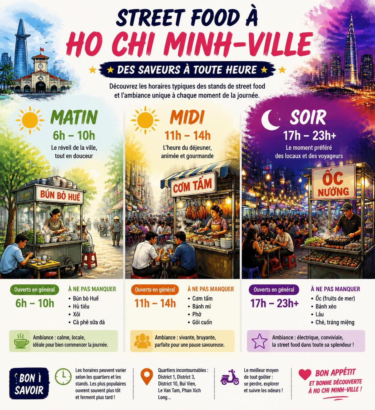 découvrez les saveurs authentiques de saïgon avec ces 10 plats de street food à moins d’un euro dans les rues animées de ho chi minh-ville. parfait pour les gourmands et les voyageurs à petit budget !