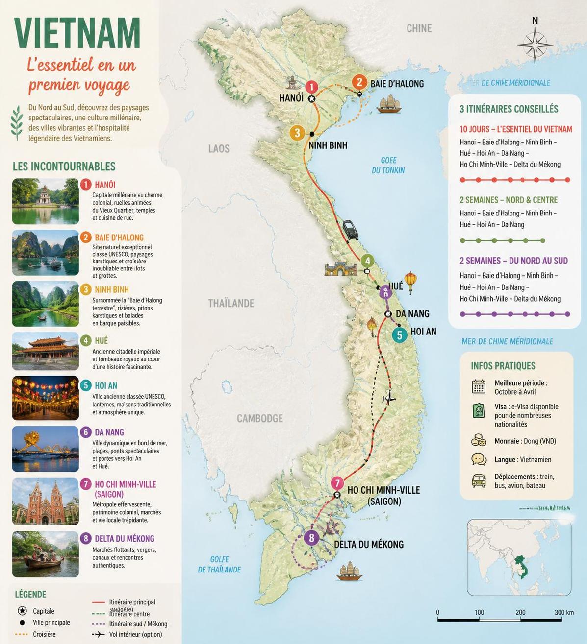 découvrez nos conseils essentiels pour visiter le vietnam pour la première fois et savoir par où commencer votre incroyable aventure au pays du dragon.