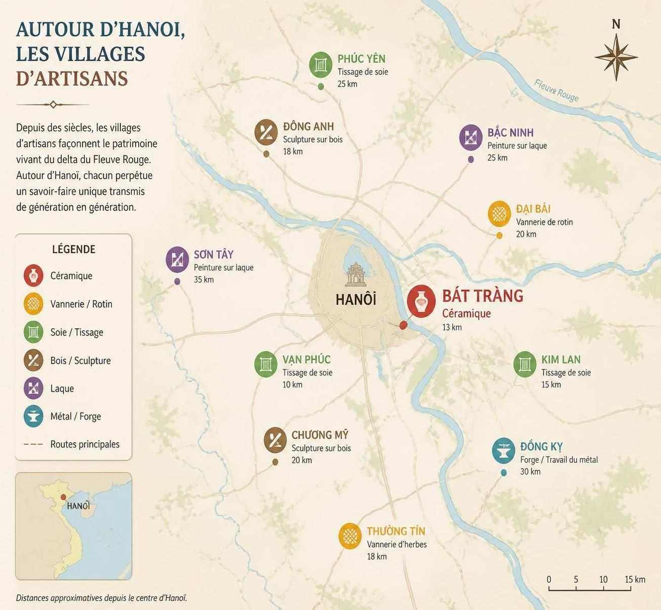 découvrez bát tràng, la capitale vietnamienne de la poterie, située à seulement 10 km de hanoï. explorez ses ateliers ancestraux et plongez dans un savoir-faire traditionnel unique.