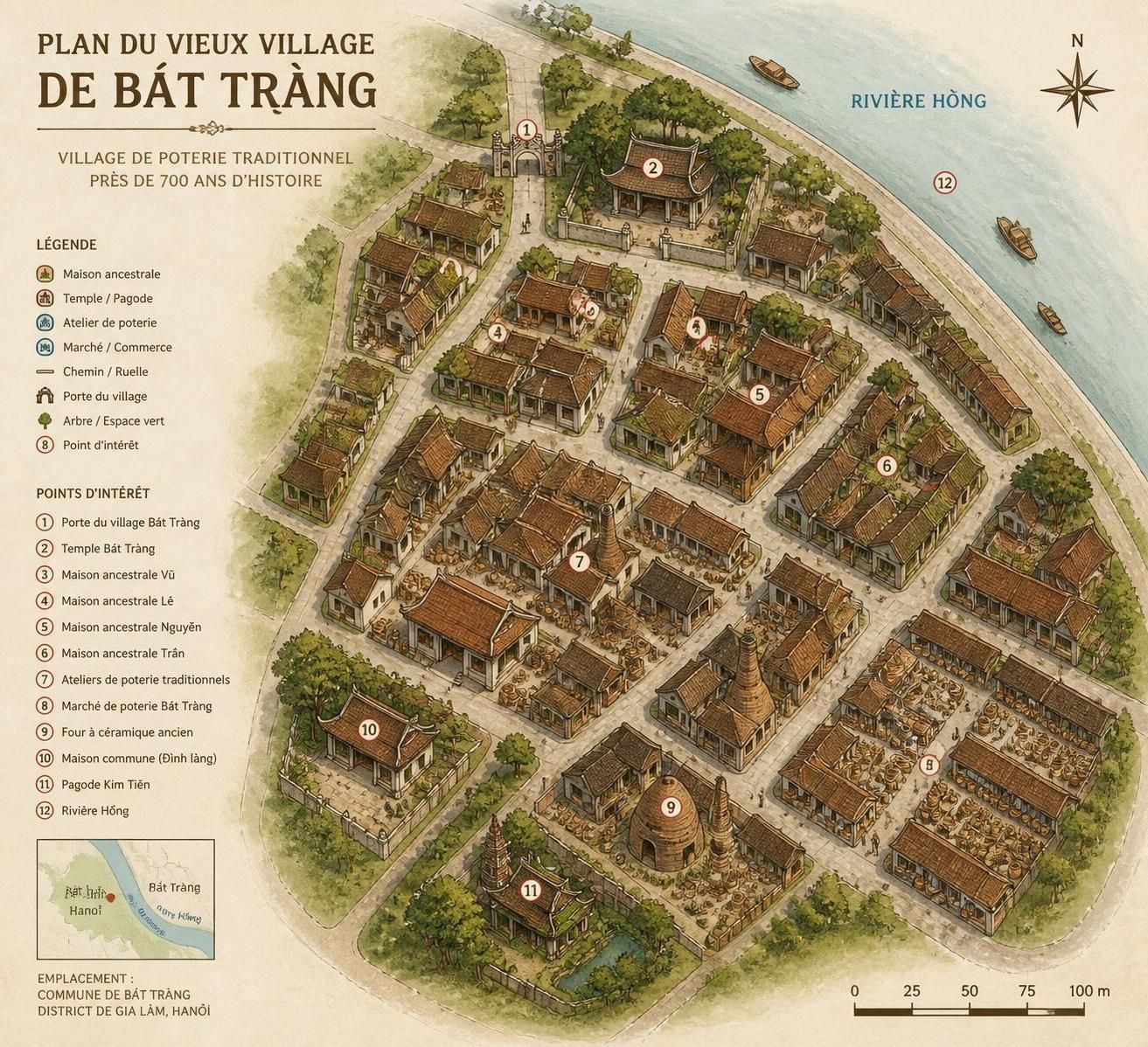 découvrez bát tràng, la capitale vietnamienne de la poterie, située à seulement 10 km de hanoï. plongez dans ses ateliers ancestraux où l'art traditionnel se transmet de génération en génération.