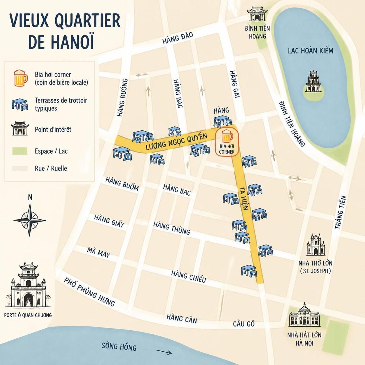 découvrez la bia hơi, la bière fraîche à seulement 20 centimes, et plongez dans la culture unique des terrasses de trottoir à hanoï, un incontournable pour vivre l'ambiance locale authentique.