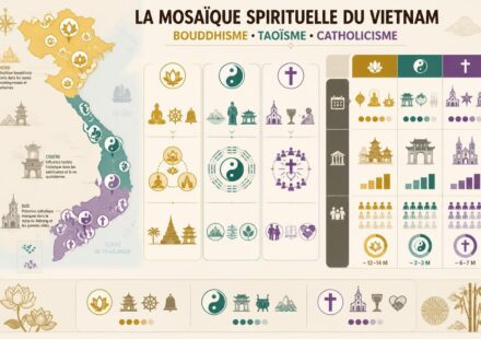 découvrez la richesse spirituelle du vietnam à travers le bouddhisme, le taoïsme et le catholicisme, une mosaïque de traditions et de croyances qui façonnent la culture vietnamienne.