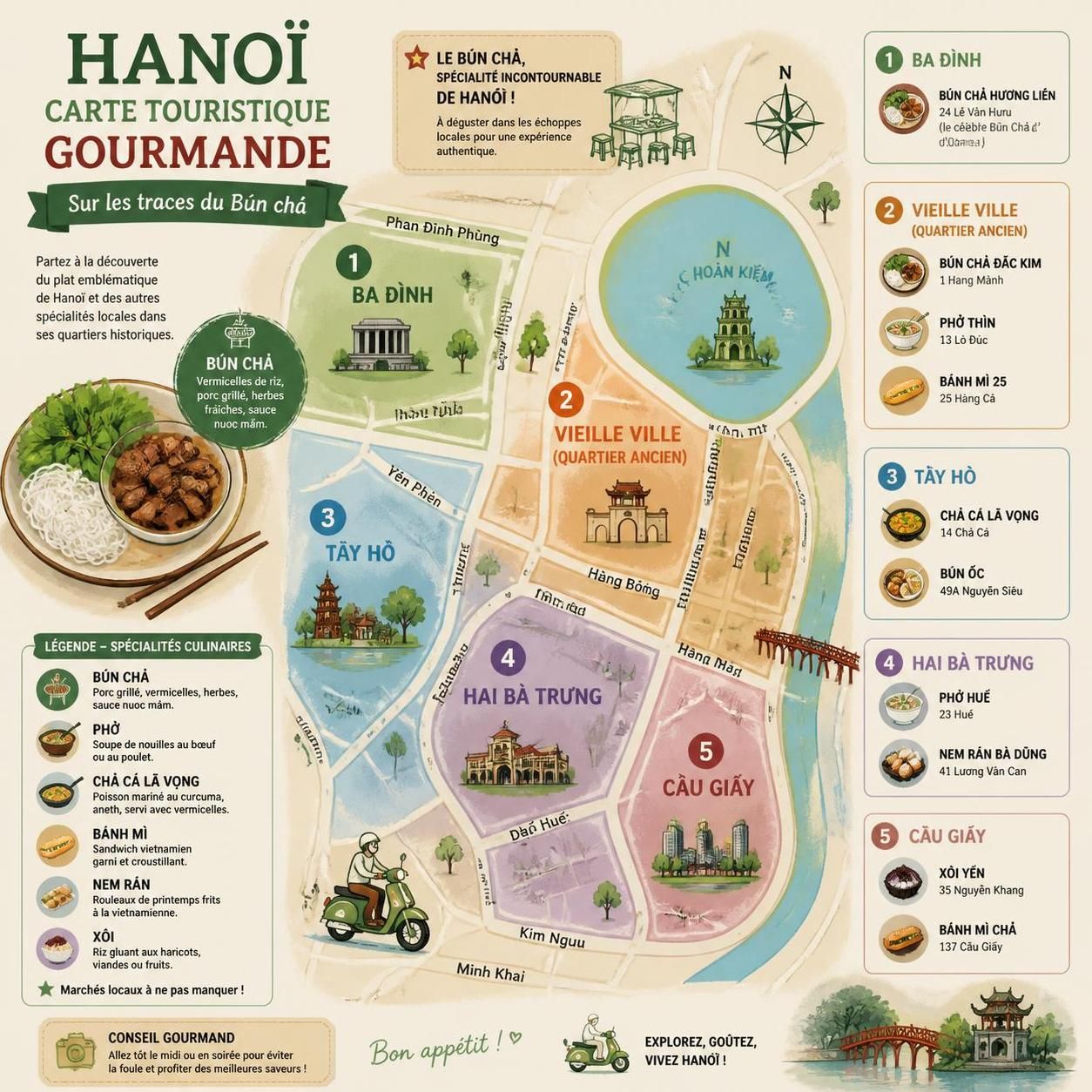 découvrez le bún chả, le plat grillé emblématique de hanoï rendu célèbre par barack obama, alliant saveurs authentiques et tradition vietnamienne.