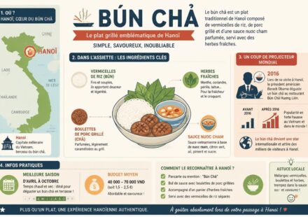 Bún chả : le plat grillé de Hanoï que Barack Obama a rendu célèbre découvrez le bún chả, le plat grillé emblématique de hanoï rendu célèbre mondialement grâce à barack obama. saveurs authentiques et traditions vietnamiennes au rendez-vous.