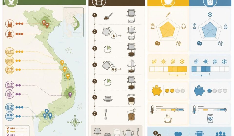découvrez le café vietnamien à travers l'egg coffee, le cà phê đá et la riche culture du filtre traditionnel. plongez dans un voyage gustatif unique alliant histoire et saveurs authentiques.