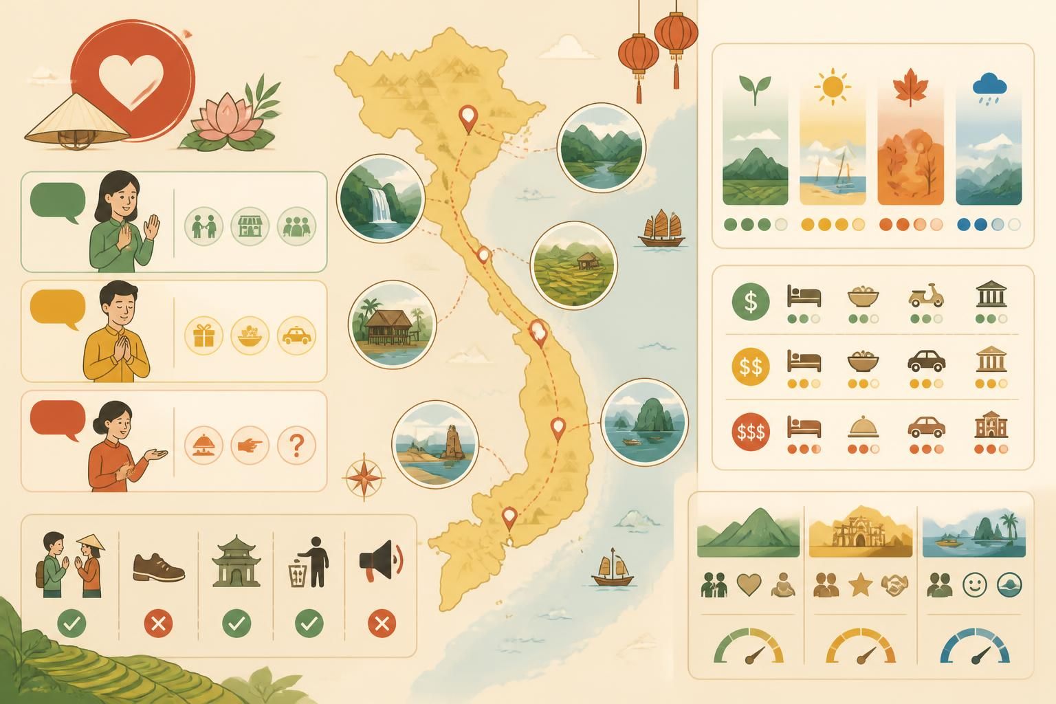 découvrez comment dire « cảm ơn » et apprenez les mots-clés essentiels pour voyager poliment au vietnam, afin de rendre votre expérience plus authentique et respectueuse.