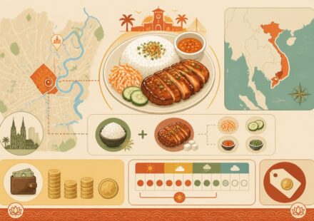 Cơm tấm : le plat-signature de Saïgon, riz brisé et côtelette caramélisée à 30 000 đồng découvrez cơm tấm, le plat emblématique de saïgon composé de riz brisé et de côtelette caramélisée, savouré pour seulement 30 000 đồng.