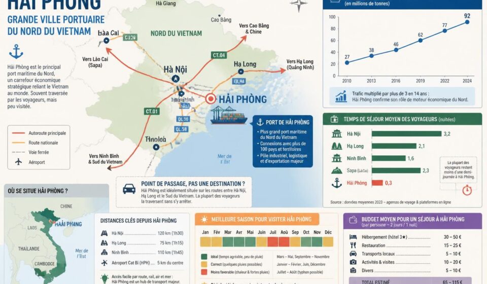 découvrez hải phòng, la grande ville portuaire du nord, souvent ignorée par les voyageurs pressés. explorez ses richesses culturelles et son ambiance authentique avant de poursuivre votre route.