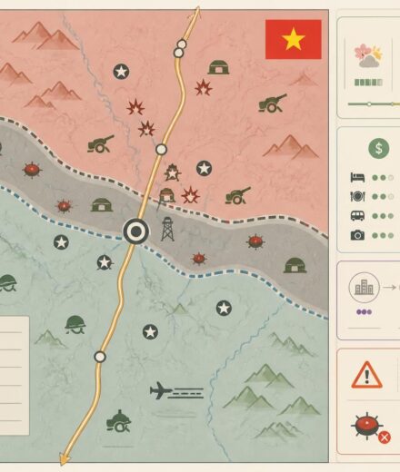 La zone démilitarisée (DMZ) : Khe Sanh, Đường 9 et les fantômes de la guerre au Vietnam découvrez l'histoire de la zone démilitarisée (dmz) au vietnam, avec un focus sur khe sanh, đường 9 et les traces laissées par les fantômes de la guerre.