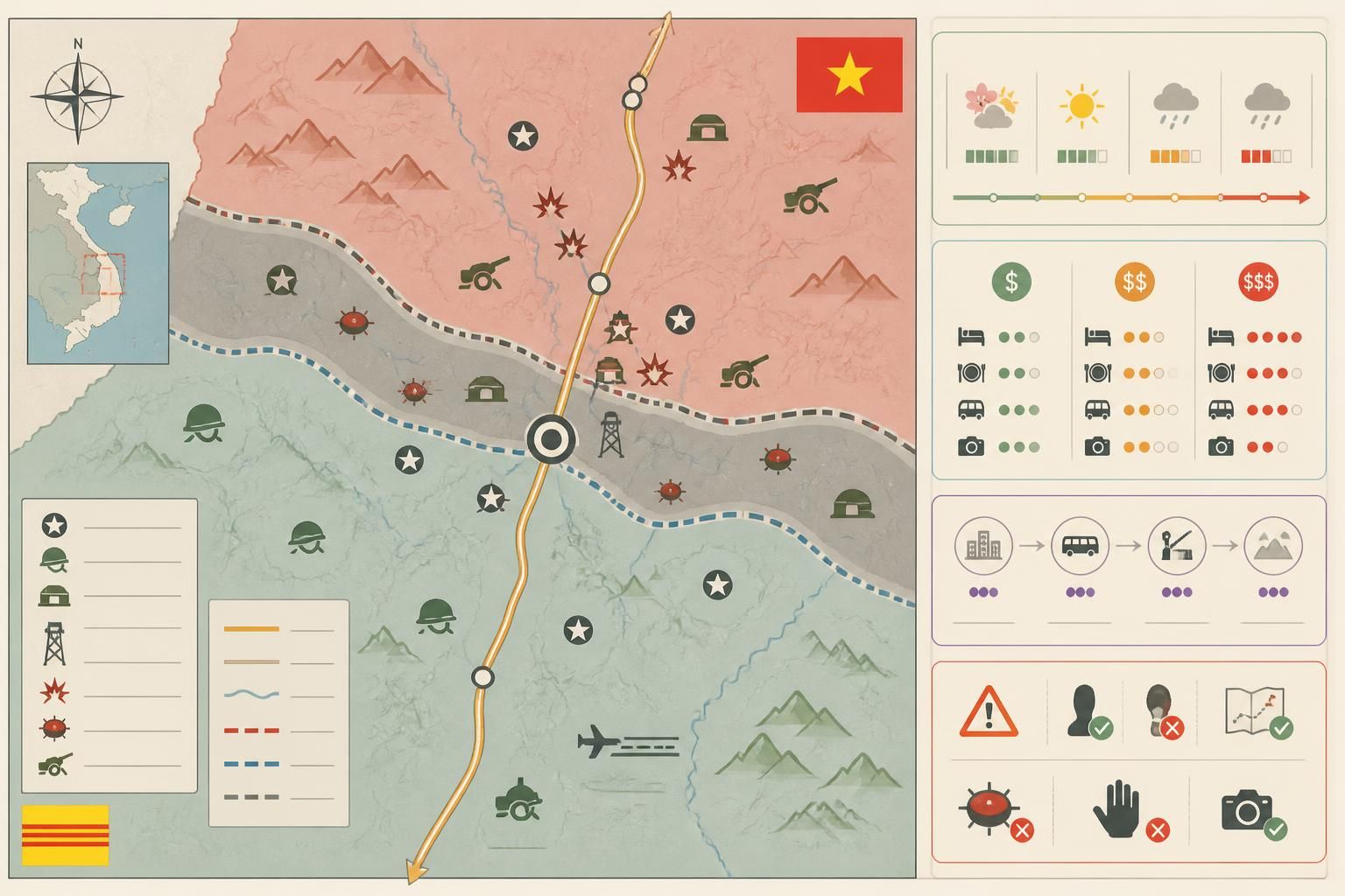 découvrez l'histoire de la zone démilitarisée (dmz) au vietnam, avec un focus sur khe sanh, đường 9 et les traces laissées par les fantômes de la guerre.
