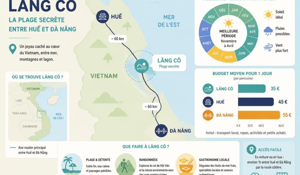 découvrez lăng cô, la plage secrète entre huế et đà nẵng, un joyau méconnu que beaucoup ignorent. profitez d'un cadre naturel préservé loin de la foule pour une expérience authentique au vietnam.