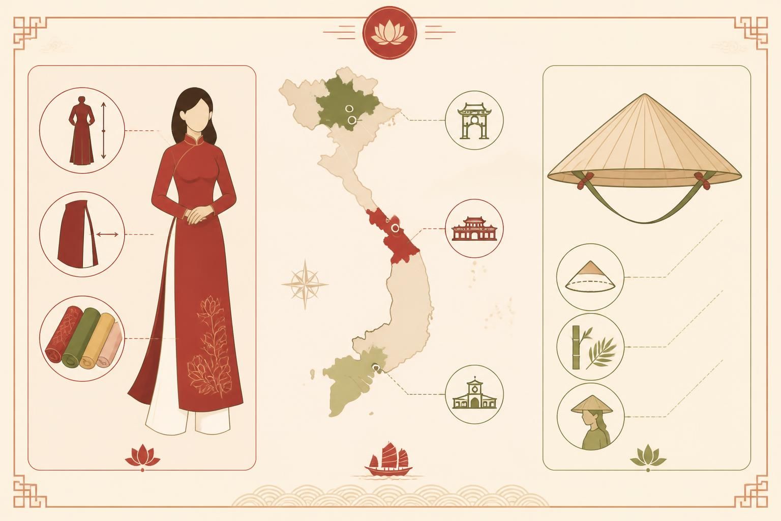découvrez comment l'áo dài et le nón lá représentent l'âme et l'identité culturelles du vietnam, symboles intemporels de son patrimoine unique.