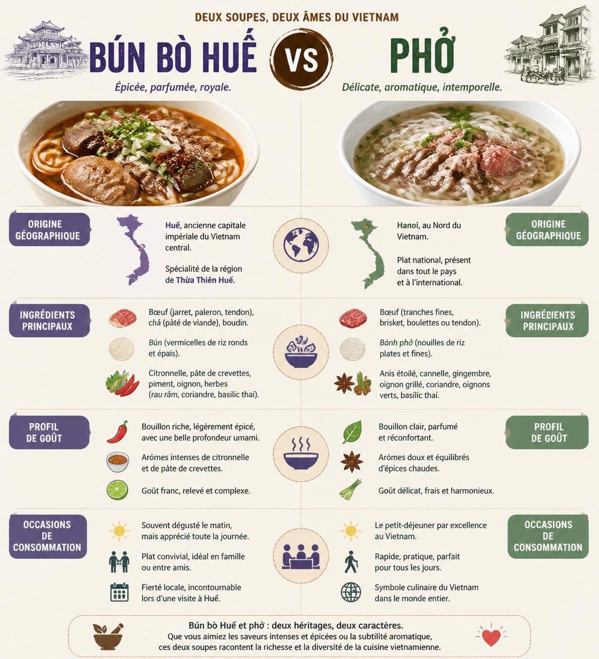 dĂ©couvrez le bĂșn bĂČ huáșż, la soupe vietnamienne Ă©picĂ©e et savoureuse qui sĂ©duit les vietnamiens bien plus que le phá» traditionnel. plongez dans ses saveurs uniques !