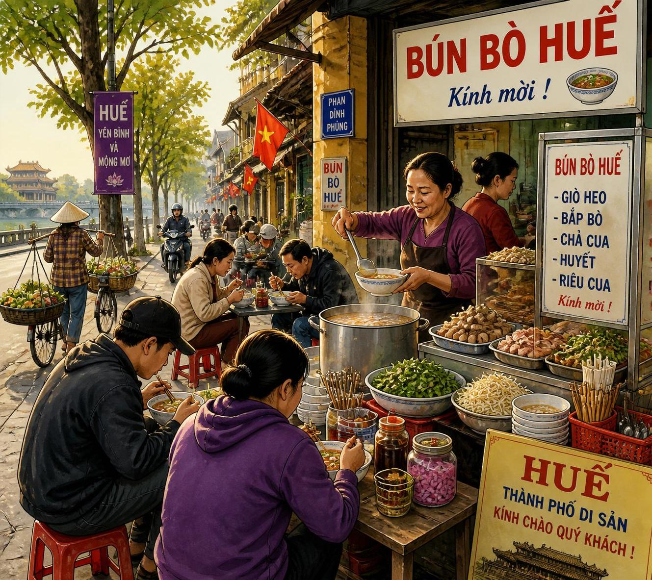 dĂ©couvrez pourquoi le bĂșn bĂČ huáșż est la soupe vietnamienne prĂ©fĂ©rĂ©e, surpassant le phá» grĂące Ă sa saveur Ă©picĂ©e et son riche bouillon traditionnel.
