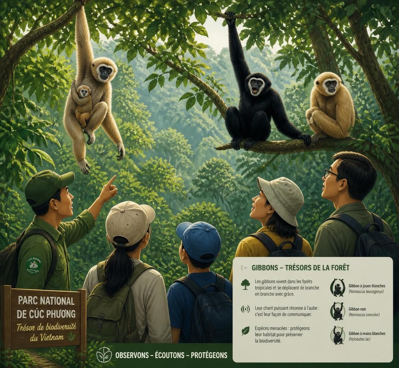 découvrez le parc national de cúc phương, refuge de gibbons, de tortues centenaires et d'une forêt primaire millénaire, un trésor naturel exceptionnel à explorer.