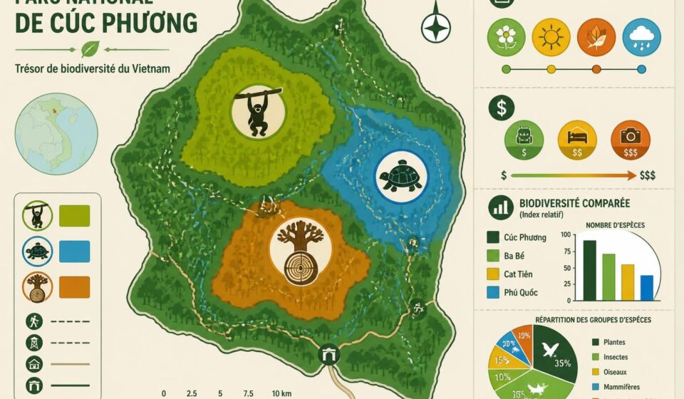 découvrez le parc national de cúc phương, un trésor naturel abritant des gibbons, des tortues centenaires et une forêt primaire millénaire, idéale pour les amoureux de la nature et de la biodiversité.