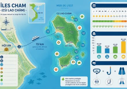 Les îles Cham (Cù Lao Chàm) : snorkeling et biodiversité marine à 15 km de Hội An découvrez les îles cham (cù lao chàm), situées à 15 km de hội an, un paradis pour le snorkeling et la découverte de la biodiversité marine exceptionnelle.