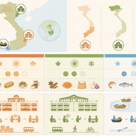 découvrez les marchés alimentaires emblématiques du vietnam : bến thành à ho chi minh-ville, đồng xuân à hanoï, et les fascinants marchés flottants du delta du mékong, pour une expérience culinaire authentique et colorée.