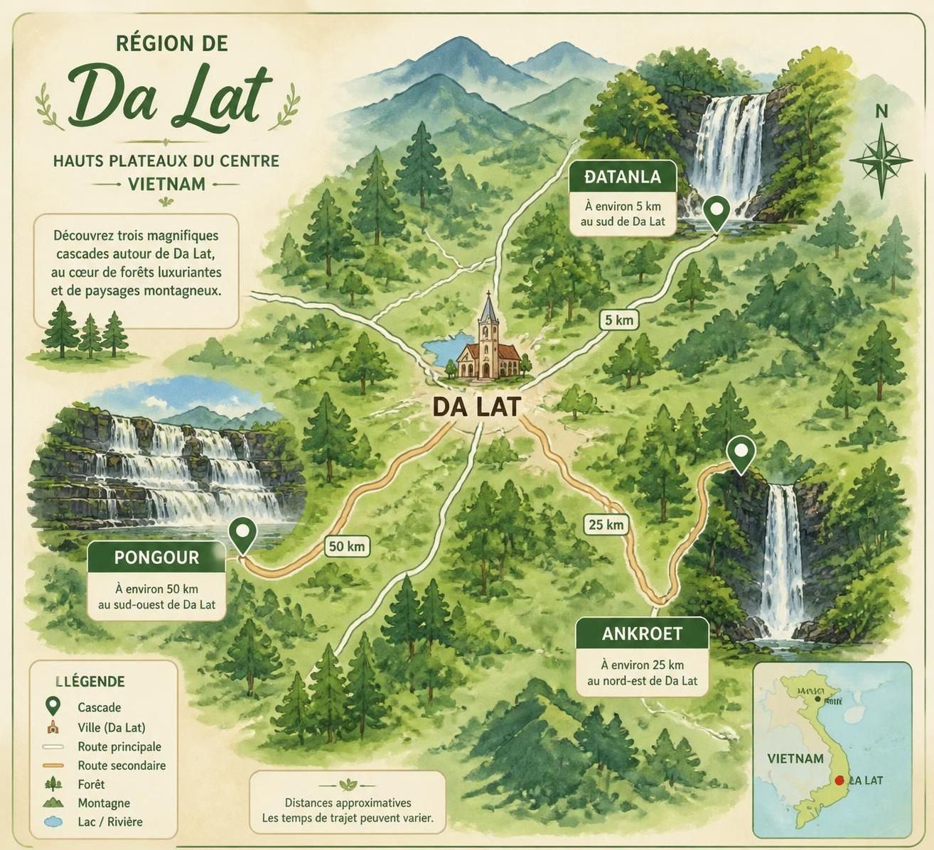 découvrez les plus belles cascades du vietnam, dont đatanla, pongour et ankroet, et apprenez lesquelles méritent vraiment une visite pour un voyage inoubliable.