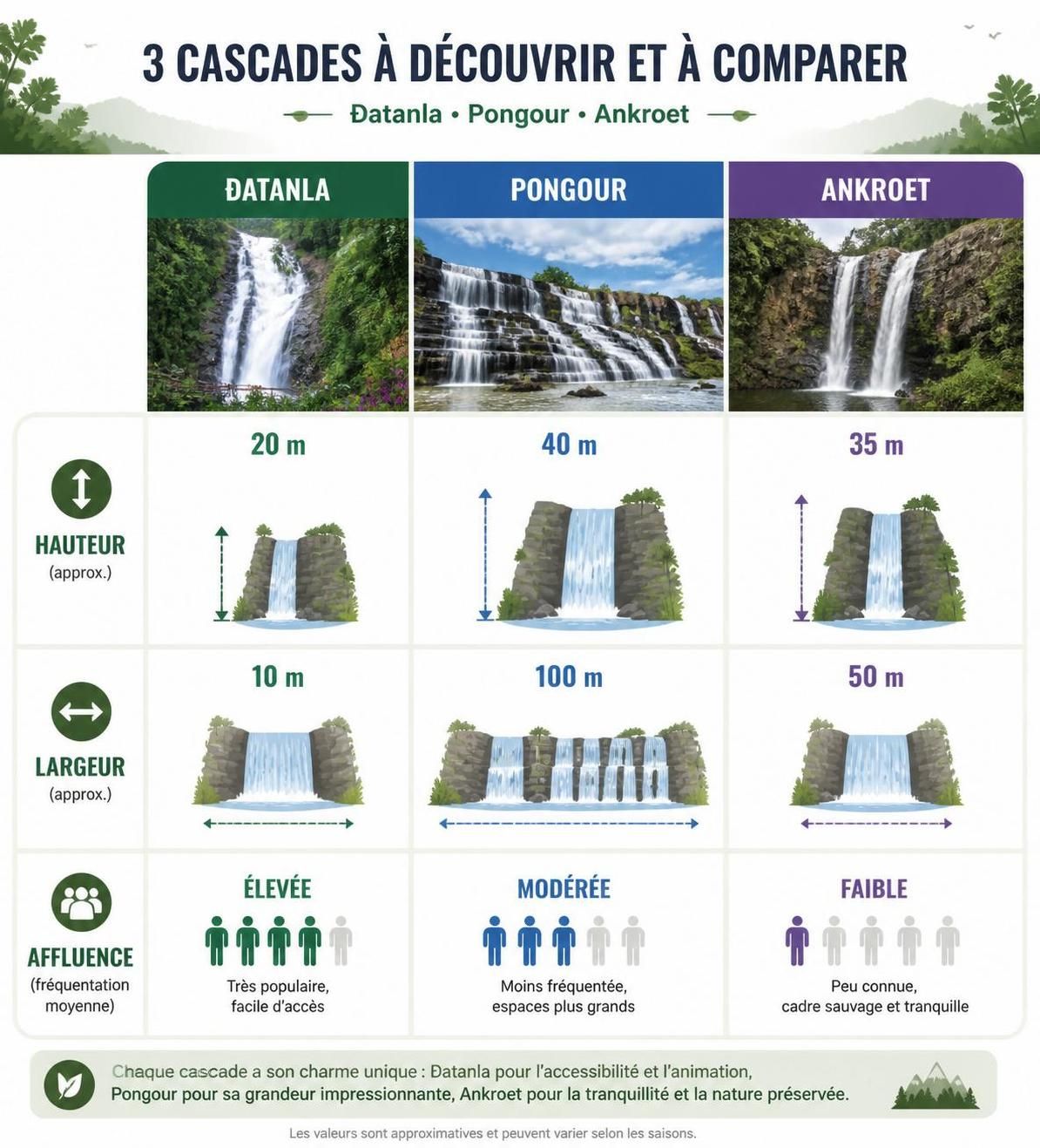 découvrez les plus belles cascades du vietnam, dont đatanla, pongour et ankroet, et apprenez quelles chutes d'eau méritent vraiment le détour lors de votre voyage.