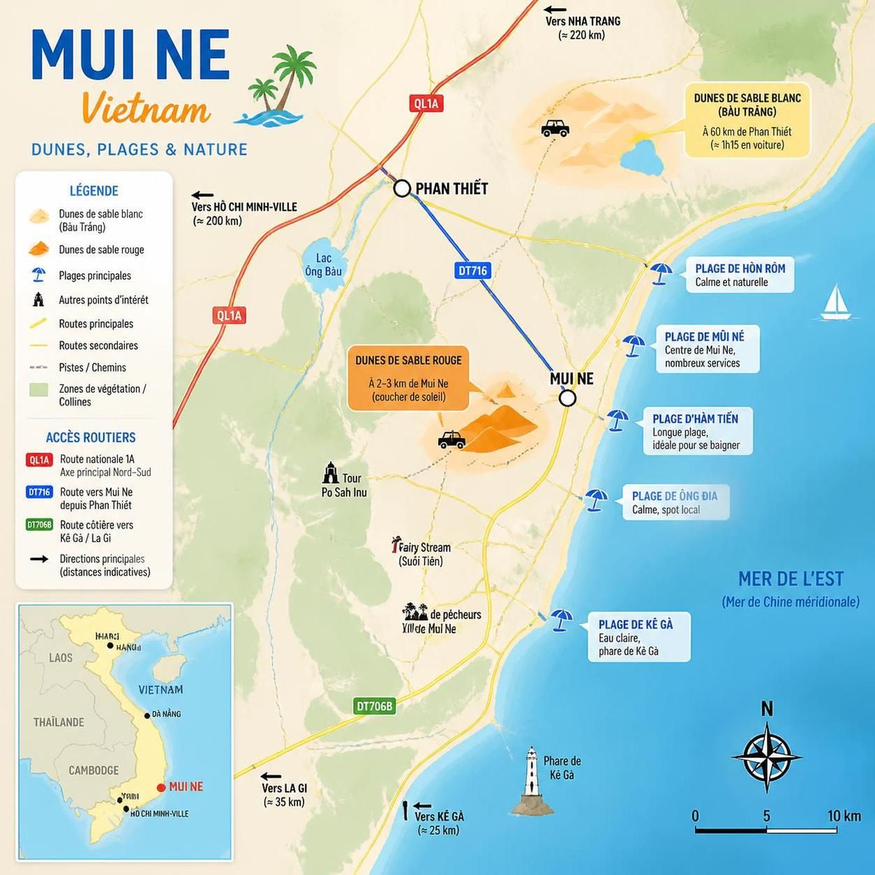 découvrez mui ne et ses impressionnantes dunes de sable, un véritable 'désert' vietnamien offrant des paysages uniques et une expérience inoubliable. découvrez si cette destination mérite votre prochain voyage.