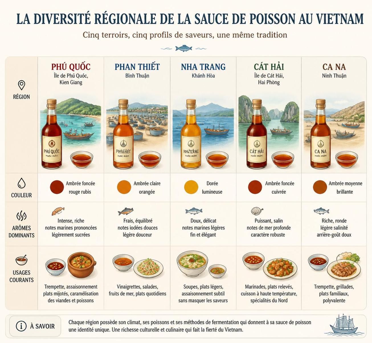 découvrez le nước mắm, la sauce de poisson emblématique qui sublime la cuisine vietnamienne, ses secrets de fabrication artisanale et son rôle incontournable dans les saveurs du vietnam.