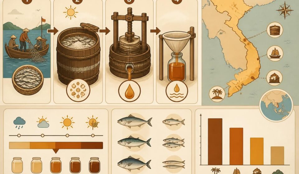 découvrez le nước mắm, la sauce de poisson emblématique du vietnam, ses saveurs uniques et les secrets traditionnels de sa fabrication artisanale.