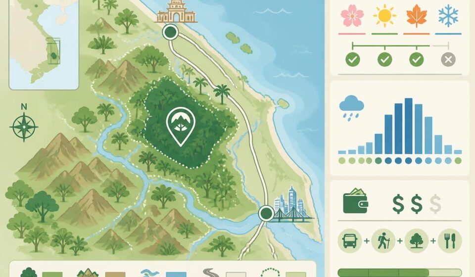 découvrez le parc national de bach ma, une forêt tropicale luxuriante située entre huế et da nang, idéale pour les randonnées, l'observation de la faune et la découverte de paysages naturels époustouflants.