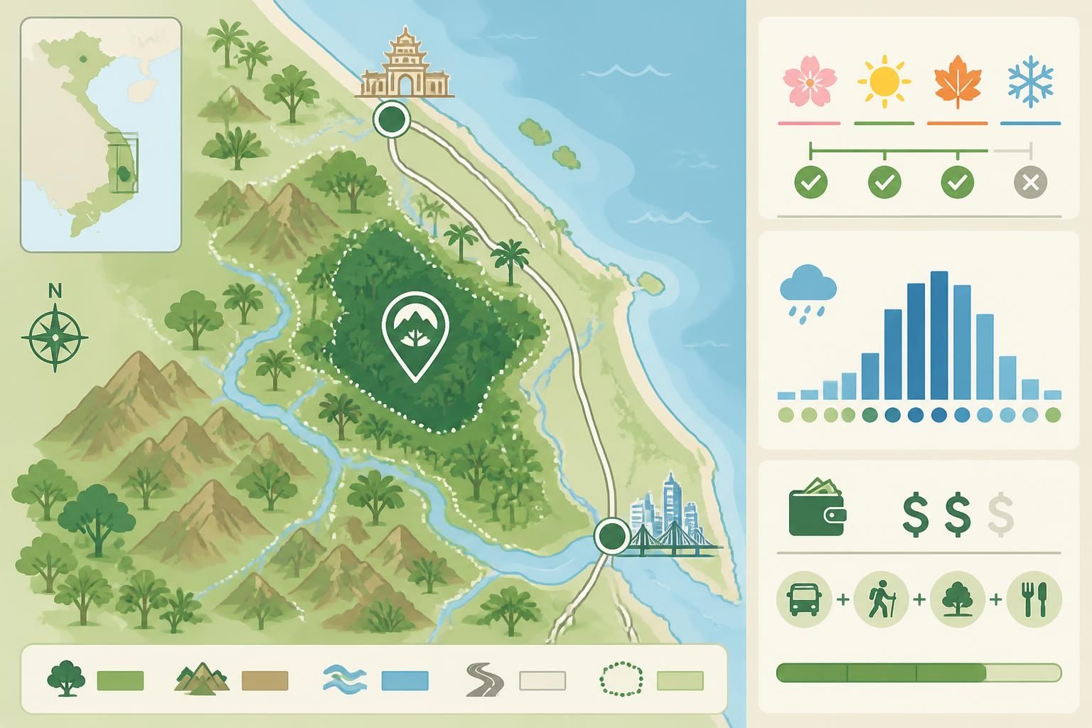 découvrez le parc national de bach ma, une forêt tropicale luxuriante située entre huế et da nang, idéale pour les randonnées, l'observation de la faune et la découverte de paysages naturels époustouflants.