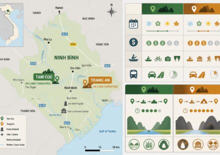 découvrez comment choisir entre tam coc et trang an, les deux célèbres « ha long terrestres » de ninh binh, pour une expérience inoubliable au cœur des paysages karstiques emblématiques du vietnam.