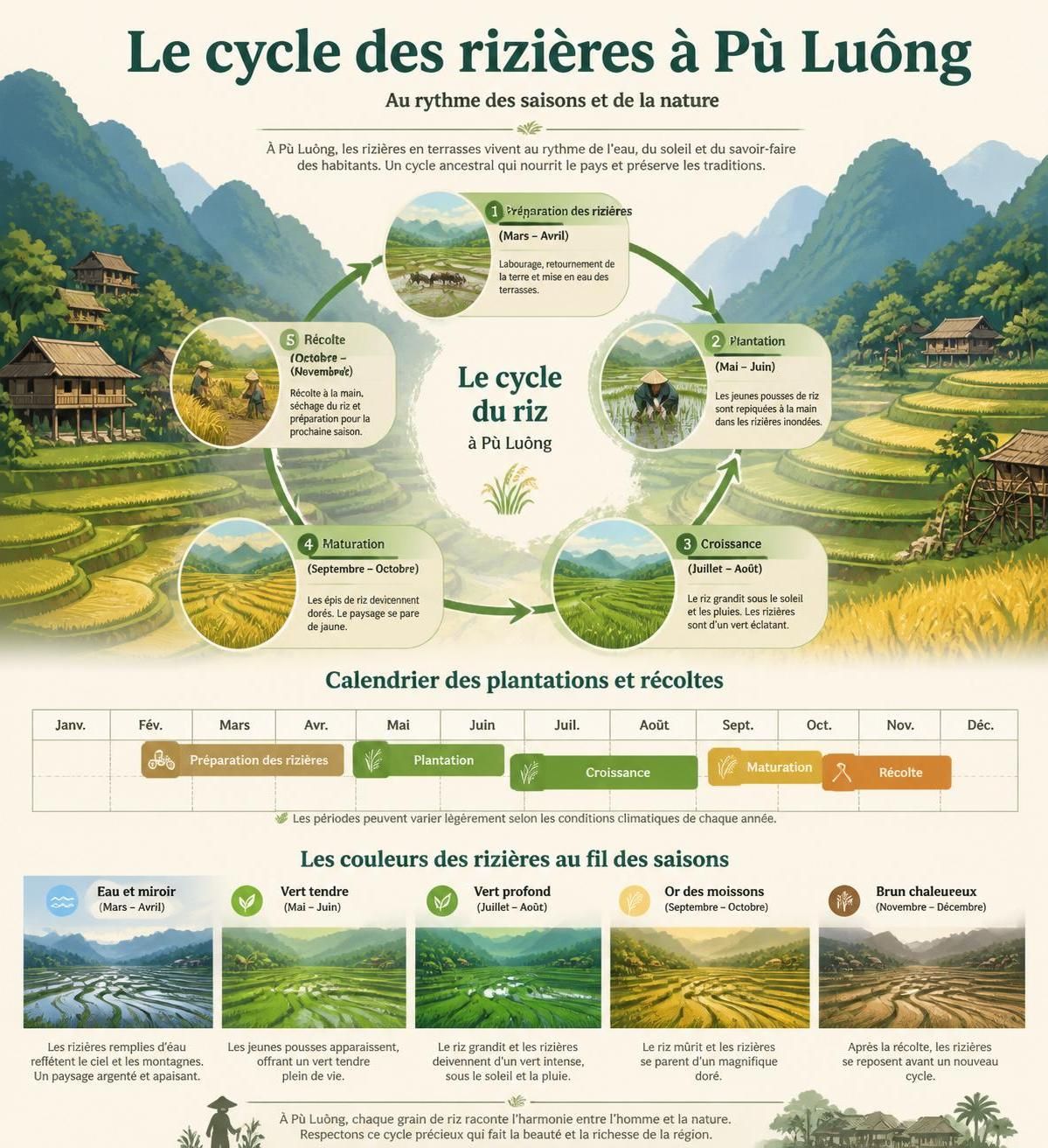 découvrez le trekking à pù luông : explorez des rizières verdoyantes, une forêt tropicale luxuriante et passez des nuits authentiques chez l'habitant, loin des foules de sa pa.