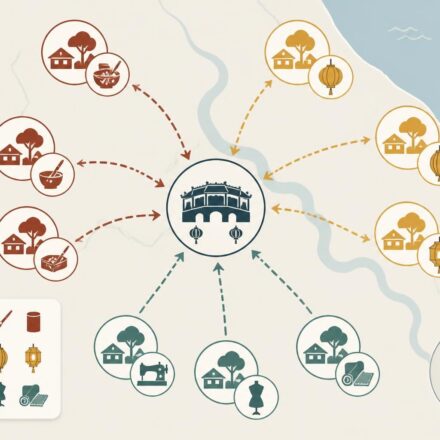 découvrez les villages de métiers autour de hoi an où la laque, les lanternes et la couture révèlent le savoir-faire unique des artisans de l'ombre.