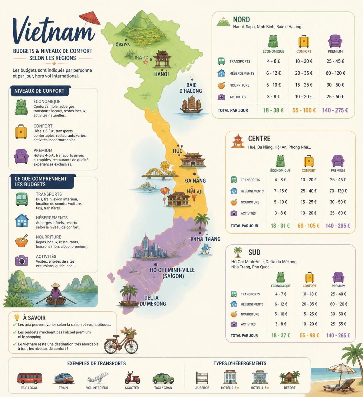 découvrez combien prévoir pour votre voyage au vietnam, des astuces pour gérer votre budget et profiter pleinement de cette destination fascinante sans surprise.