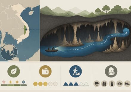 Canoë souterrain à Phong Nha : naviguer dans l’obscurité sous les concrétions millénaires découvrez l'aventure unique du canoë souterrain à phong nha, naviguant à travers l'obscurité mystique sous des concrétions millénaires pour une expérience inoubliable.