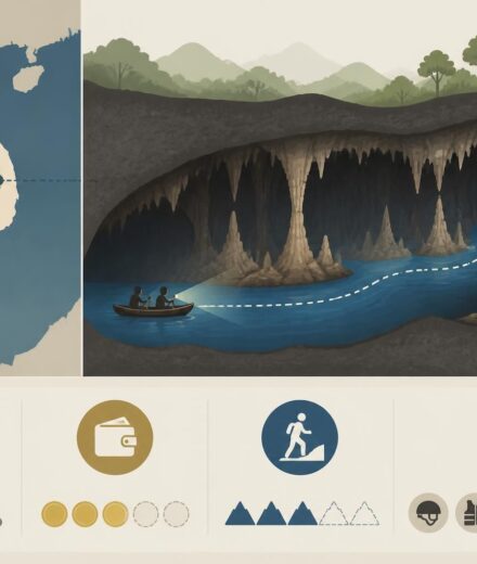 Canoë souterrain à Phong Nha : naviguer dans l’obscurité sous les concrétions millénaires découvrez l'aventure unique du canoë souterrain à phong nha, naviguant à travers l'obscurité mystique sous des concrétions millénaires pour une expérience inoubliable.