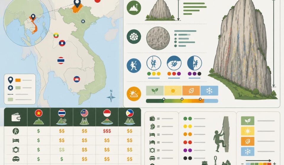 découvrez l'escalade à hà giang et ses impressionnantes parois calcaires, un paradis pour les grimpeurs venus de toute l'asie du sud-est.