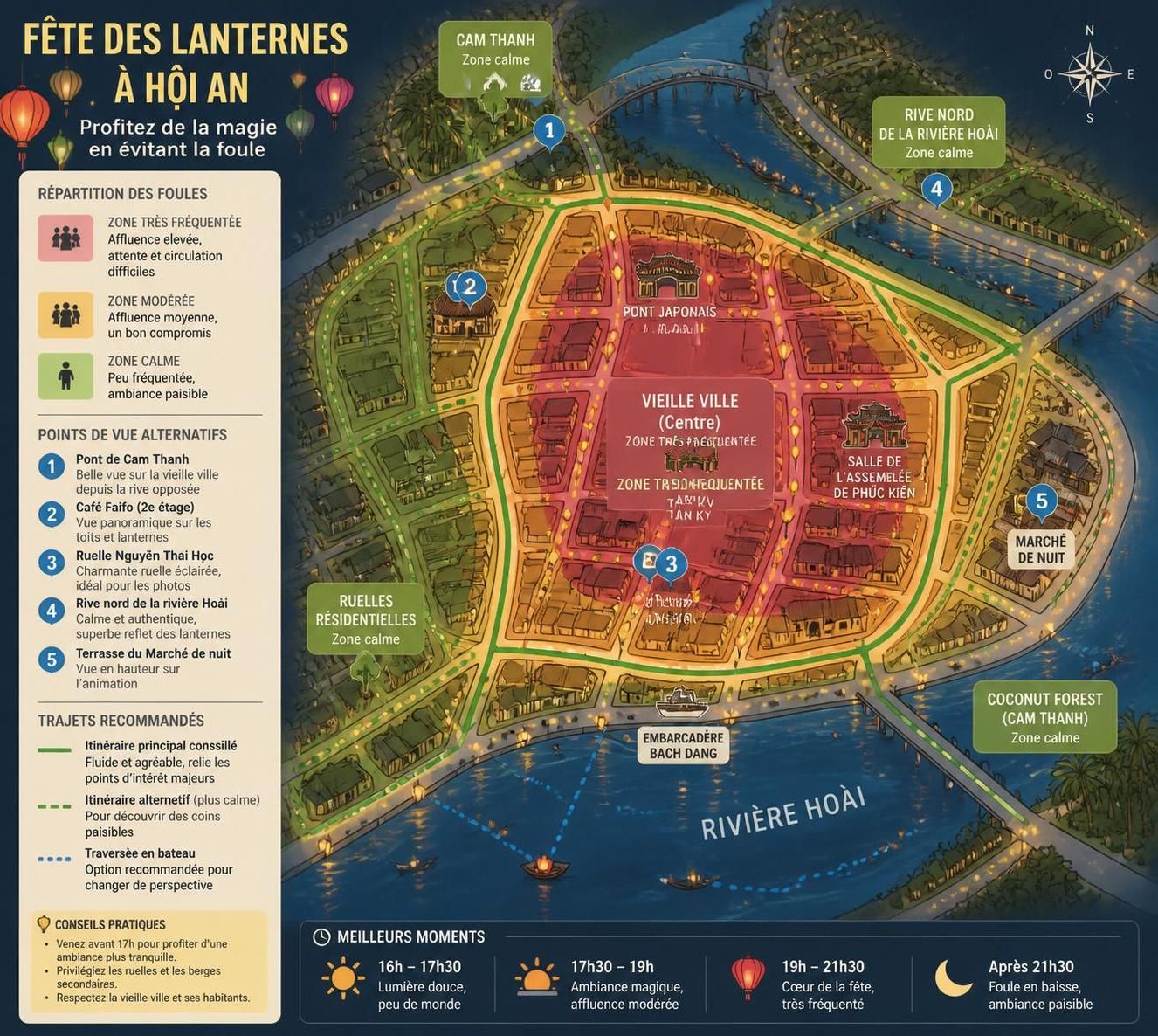 découvrez la fête des lanternes de hội an et profitez pleinement de cet événement magique grâce à nos conseils pour éviter la foule et vivre une expérience authentique.
