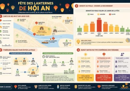 La fête des lanternes de Hội An : comment vivre l’événement sans se noyer dans la foule découvrez comment profiter pleinement de la fête des lanternes de hội an en évitant la foule grâce à nos conseils pratiques pour une expérience authentique et sereine.
