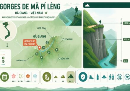 La gorge de Mã Pí Lèng à Hà Giang : la randonnée vertigineuse qui surplombe les eaux turquoise découvrez la gorge spectaculaire de mã pí lèng à hà giang, une randonnée vertigineuse offrant des vues imprenables sur des eaux turquoise et des paysages à couper le souffle.