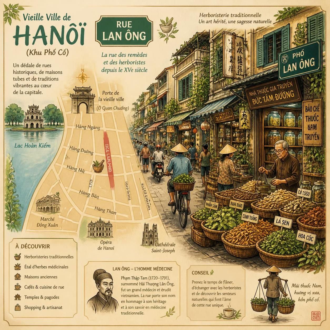 découvrez la médecine traditionnelle vietnamienne à travers ses herbes naturelles, les techniques de ventouses et les herboristeries typiques des rues de hanoï, un voyage au cœur de la santé ancestrale.