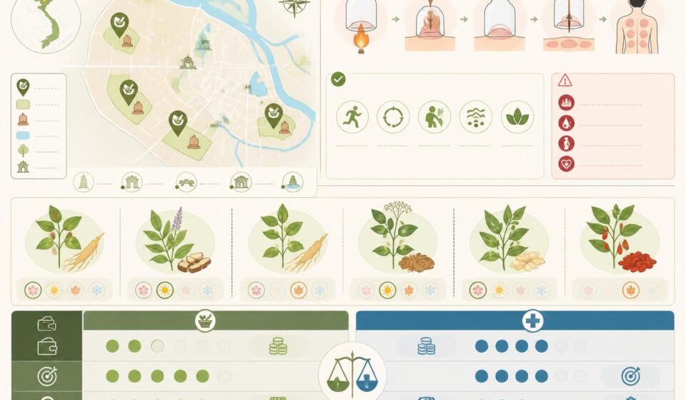 découvrez la médecine traditionnelle vietnamienne à travers ses herbes médicinales, les ventouses et les herboristeries de rue typiques de hanoï, alliant savoir ancestral et pratiques naturelles.