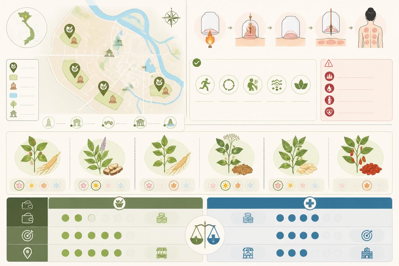 découvrez la médecine traditionnelle vietnamienne à travers ses herbes médicinales, les ventouses et les herboristeries de rue typiques de hanoï, alliant savoir ancestral et pratiques naturelles.