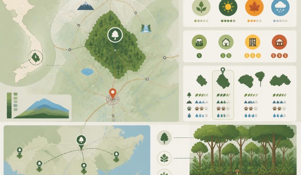 découvrez le parc national de bidoup-nui bà, un écrin de forêts secrètes nichées dans les hautes terres au-dessus de đà lạt, offrant une biodiversité unique et des paysages enchanteurs.