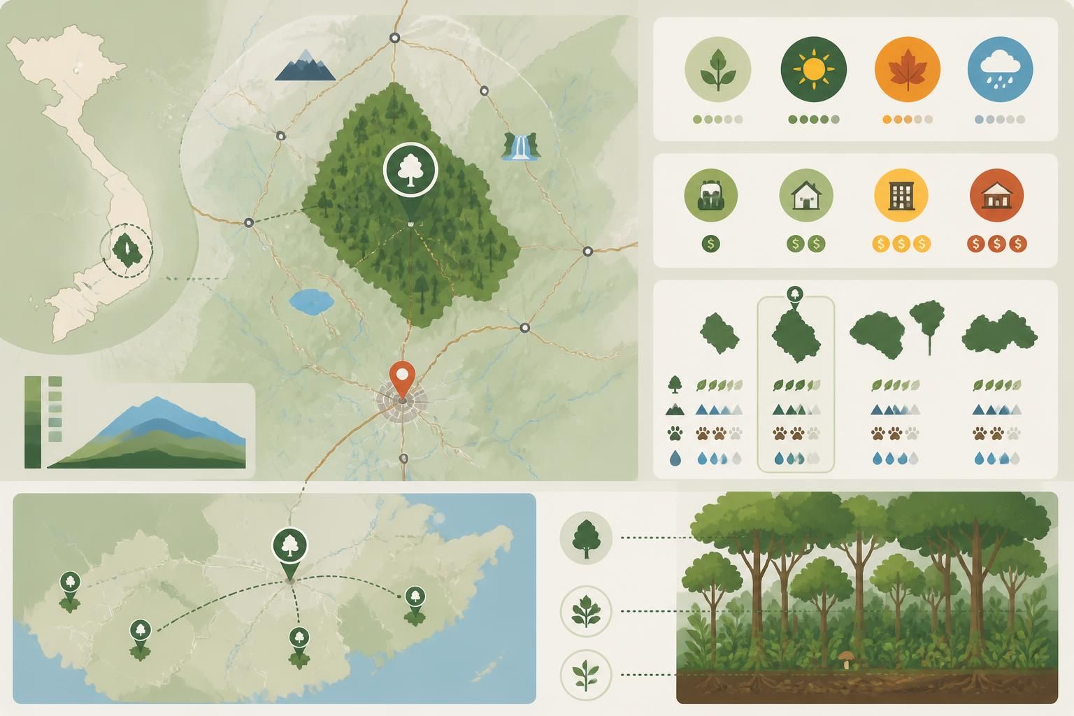 découvrez le parc national de bidoup-nui bà, un écrin de forêts secrètes nichées dans les hautes terres au-dessus de đà lạt, offrant une biodiversité unique et des paysages enchanteurs.