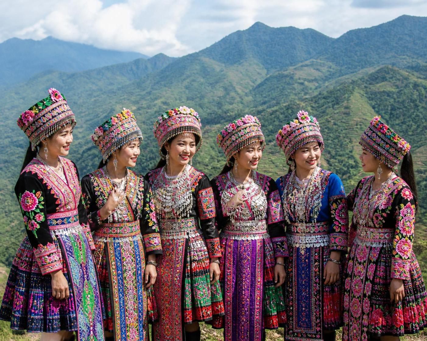 découvrez les costumes traditionnels des minorités du nord vietnam, apprenez à identifier les différents groupes ethniques et comprenez la signification des broderies qui racontent leur histoire et leur culture.