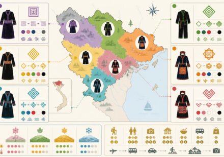 Les costumes des minorités du Nord Vietnam : reconnaître les groupes, comprendre les broderies découvrez les costumes traditionnels des minorités du nord vietnam, apprenez à reconnaître chaque groupe ethnique et à comprendre la signification des broderies uniques.