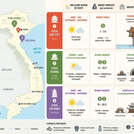 Les grandes pagodes du Vietnam : Chùa Một Cột, Chùa Hương, Chùa Bái Đính — leurs histoires découvrez les grandes pagodes du vietnam, dont chùa một cột, chùa hương et chùa bái đính, et plongez dans leurs histoires fascinantes et leur richesse culturelle.